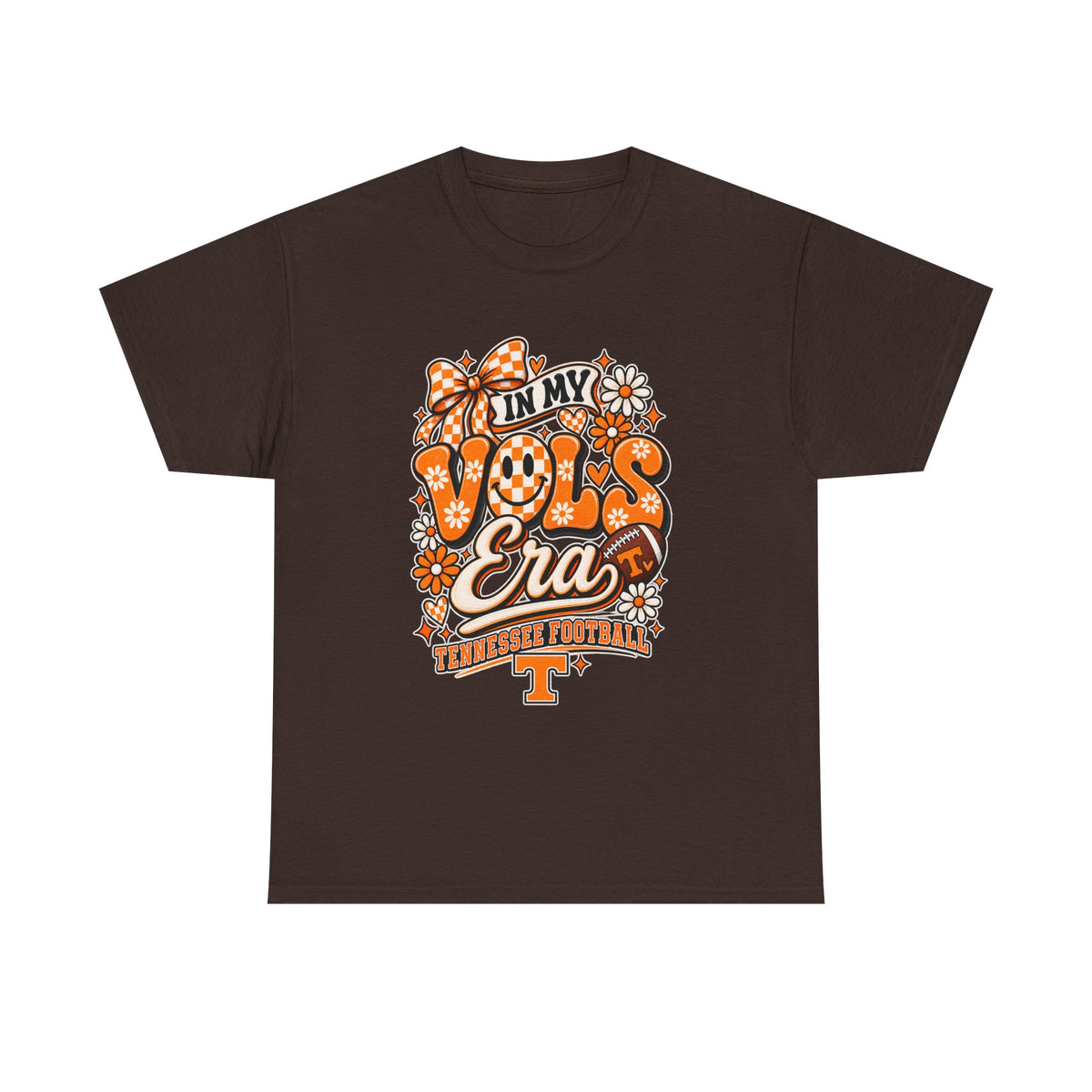 Vols Era T-Shirt — Tennessee Football Retro Floral Tee
