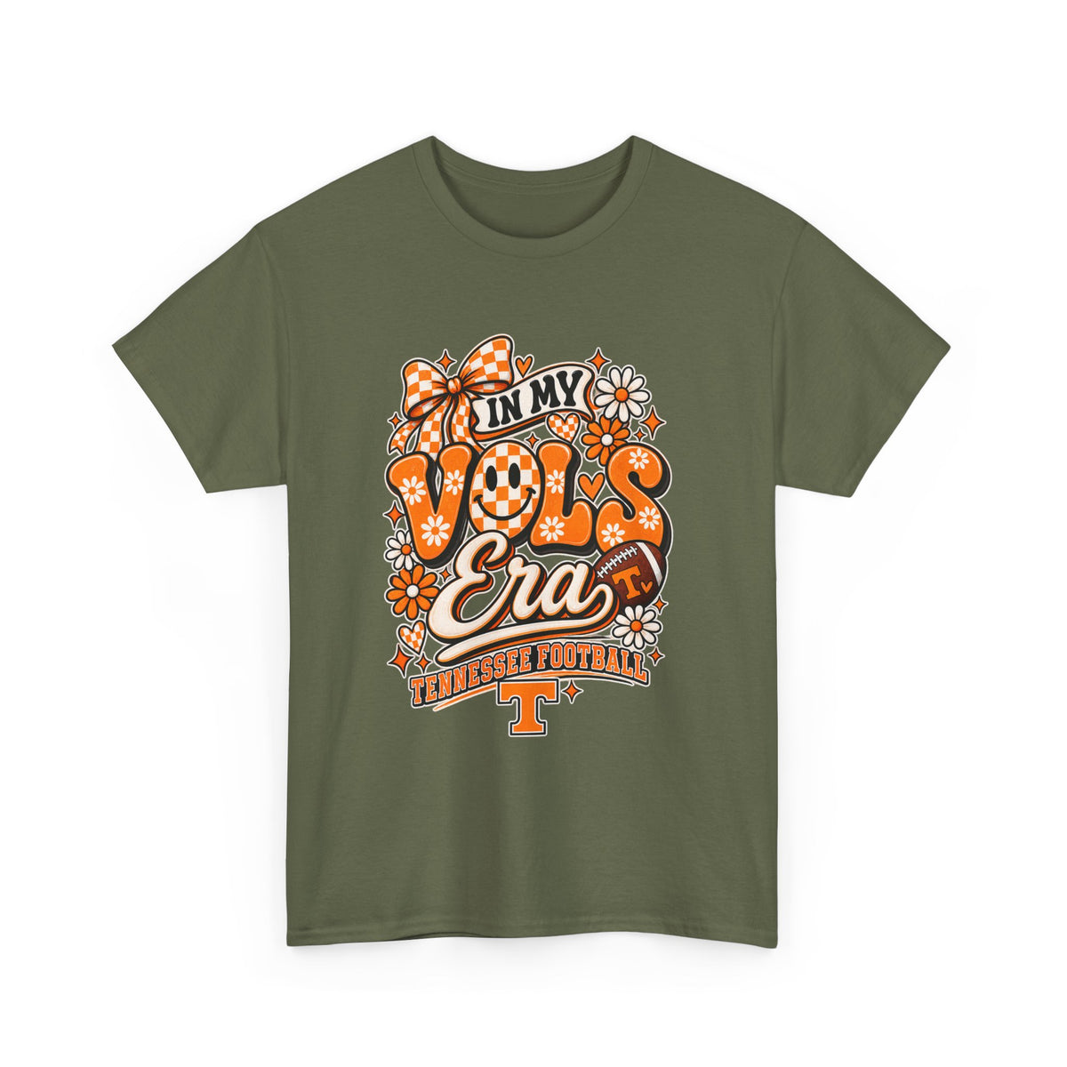 Vols Era T-Shirt — Tennessee Football Retro Floral Tee