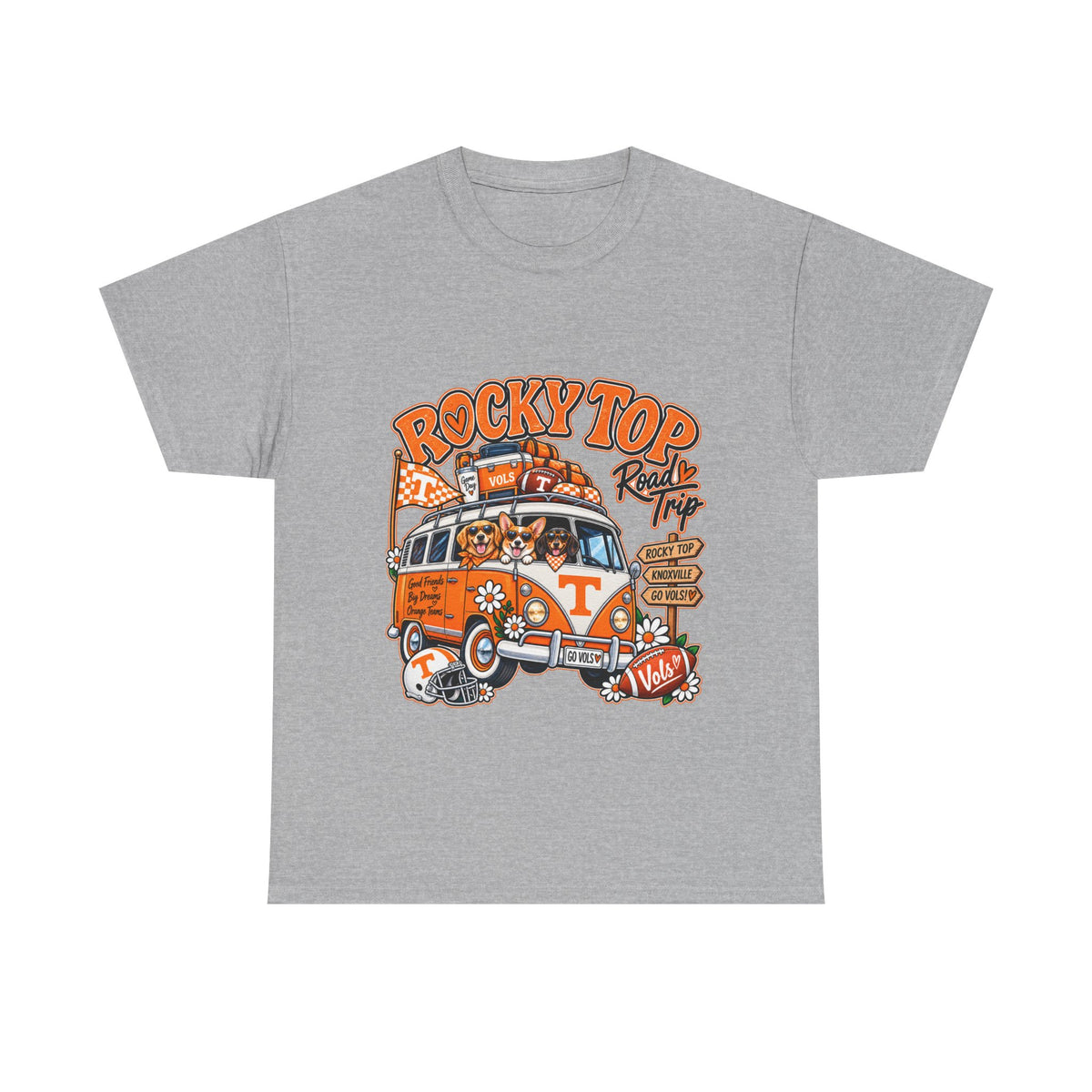 Rocky Top Road Trip T-Shirt — Vintage Tennessee Camper Van Tee