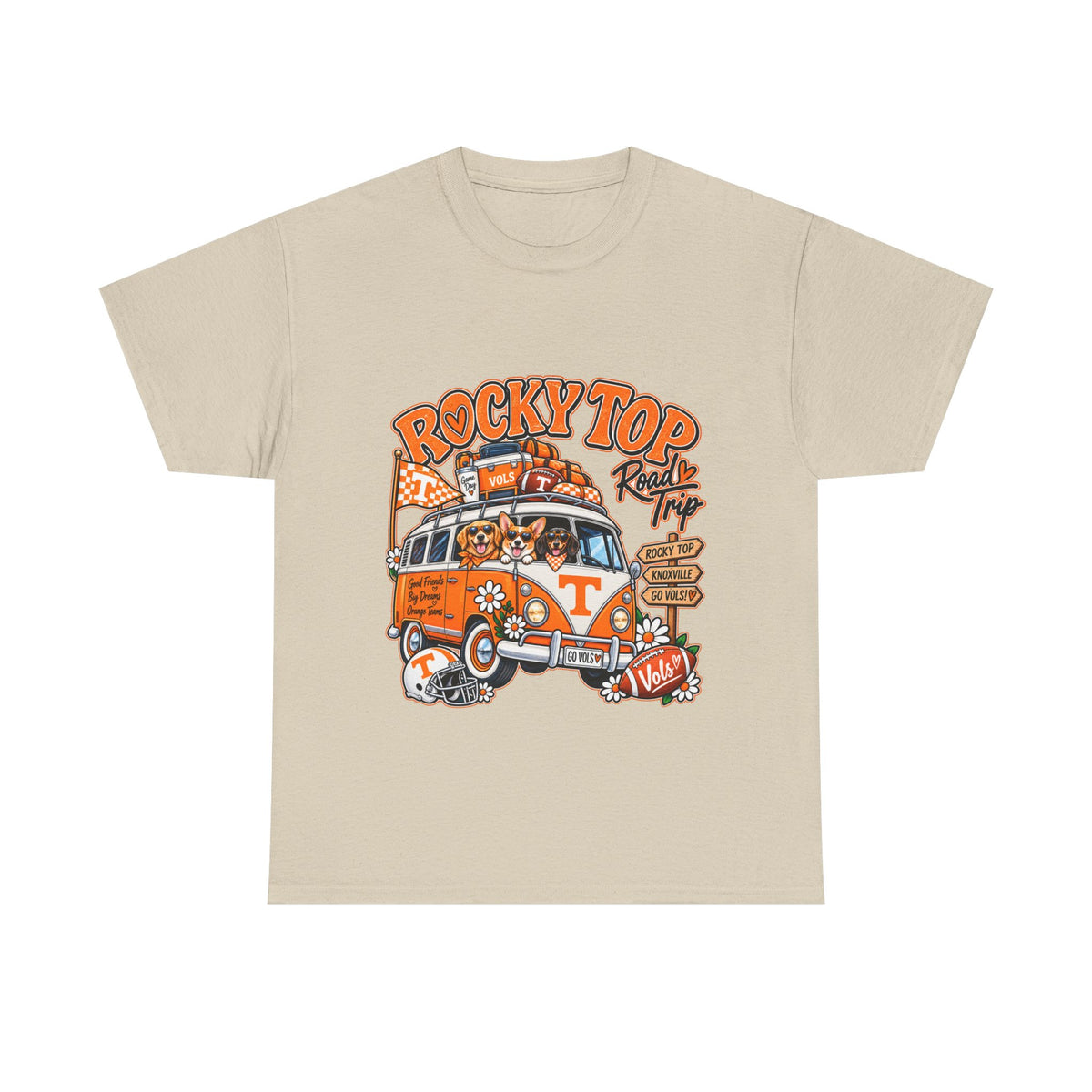 Rocky Top Road Trip T-Shirt — Vintage Tennessee Camper Van Tee
