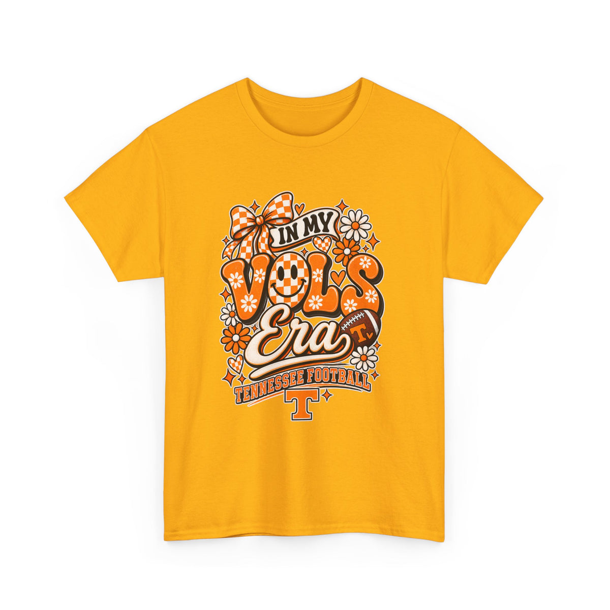 Vols Era T-Shirt — Tennessee Football Retro Floral Tee
