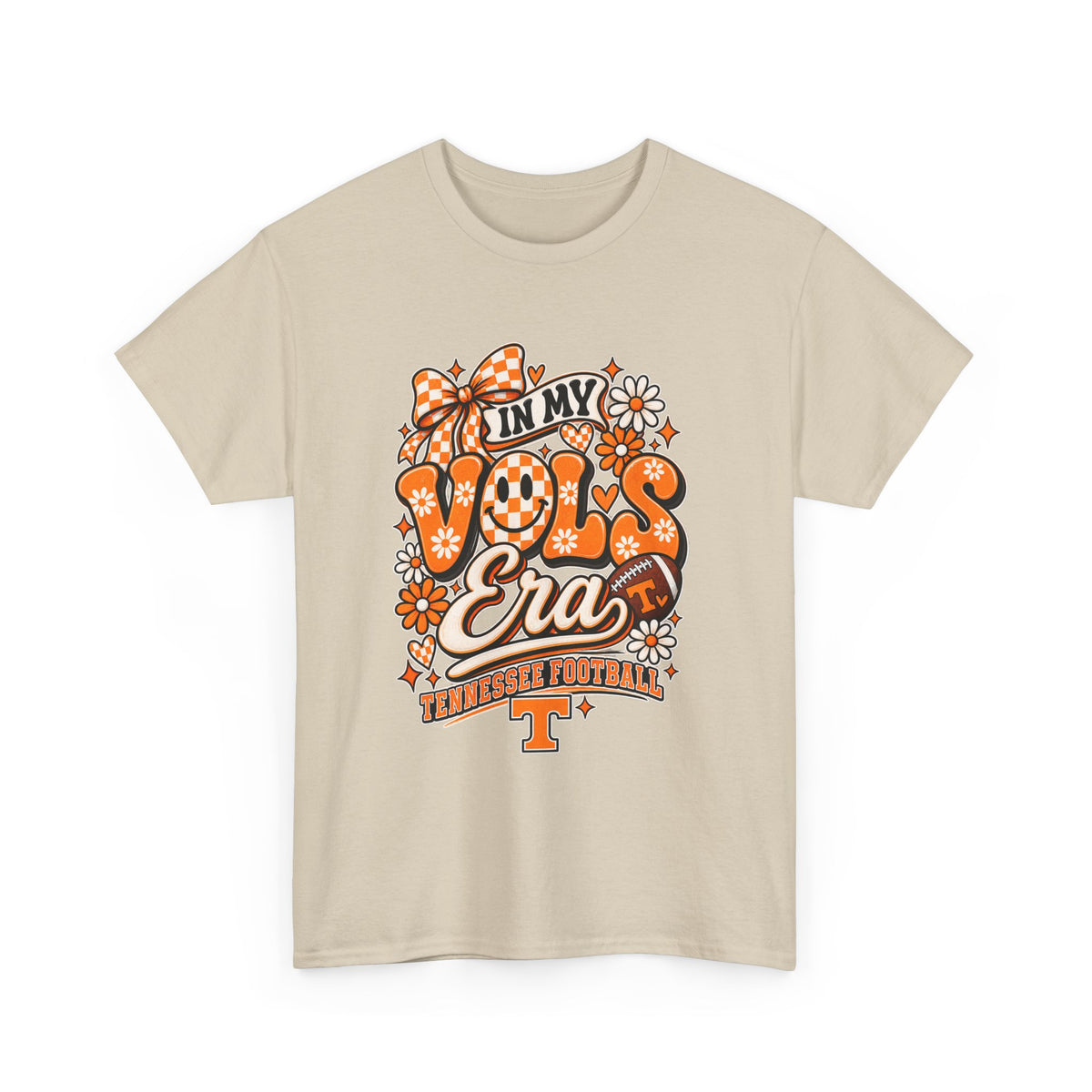 Vols Era T-Shirt — Tennessee Football Retro Floral Tee
