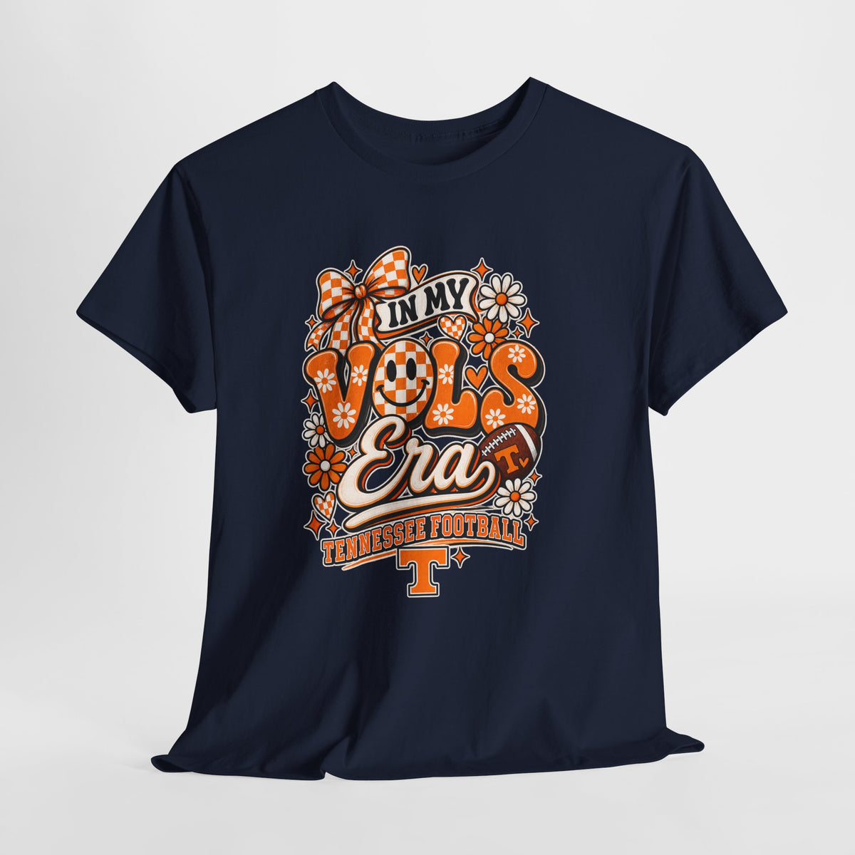 Vols Era T-Shirt — Tennessee Football Retro Floral Tee