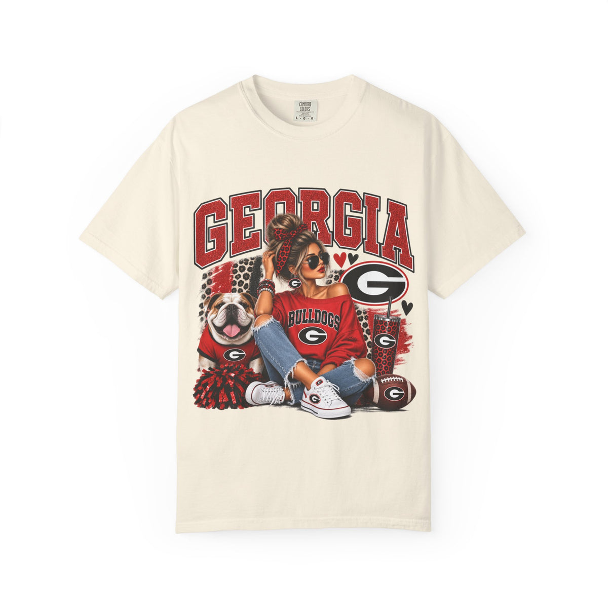 Bulldogs Dog Graphic T-Shirt