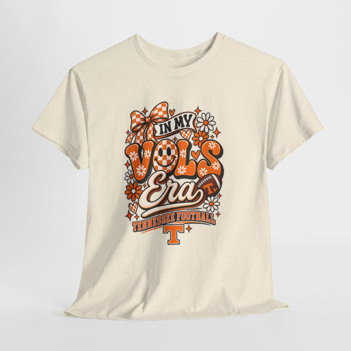 Vols Era T-Shirt — Tennessee Football Retro Floral Tee