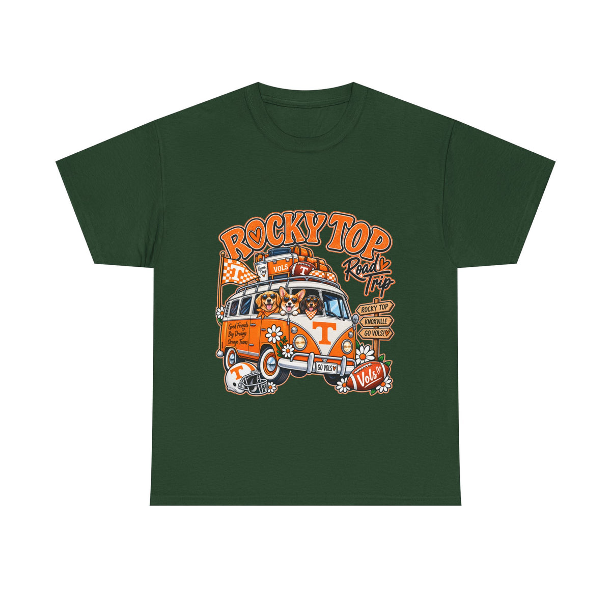 Rocky Top Road Trip T-Shirt — Vintage Tennessee Camper Van Tee