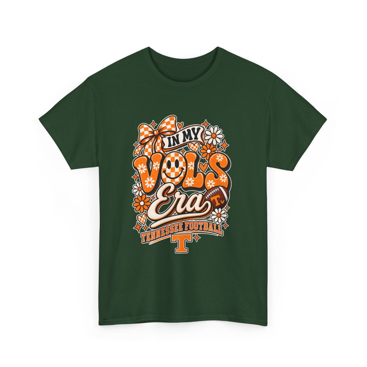 Vols Era T-Shirt — Tennessee Football Retro Floral Tee
