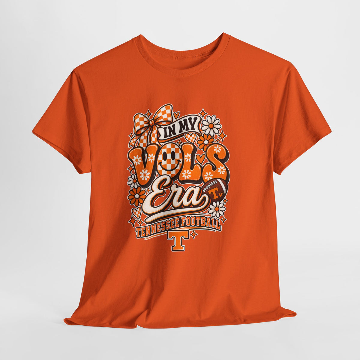 Vols Era T-Shirt — Tennessee Football Retro Floral Tee