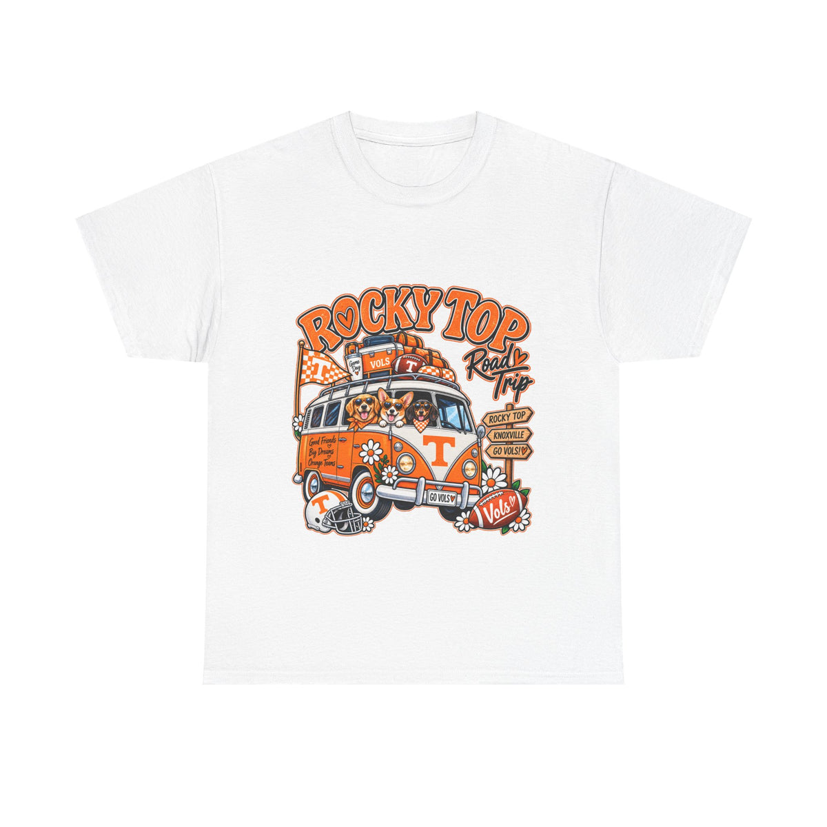 Rocky Top Road Trip T-Shirt — Vintage Tennessee Camper Van Tee
