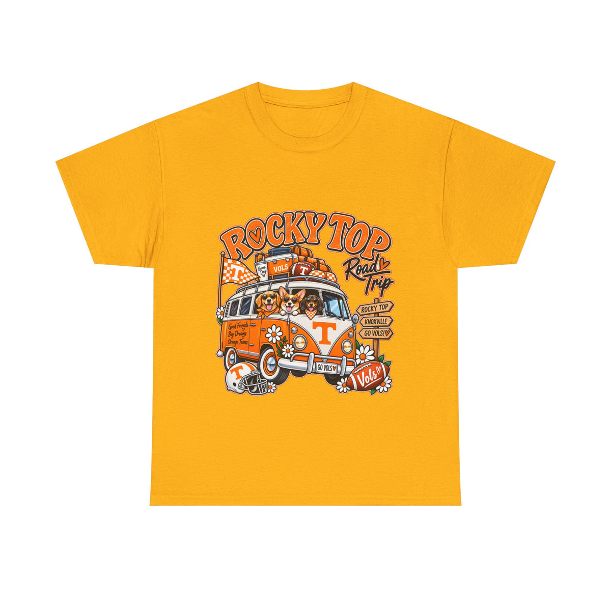Rocky Top Road Trip T-Shirt — Vintage Tennessee Camper Van Tee