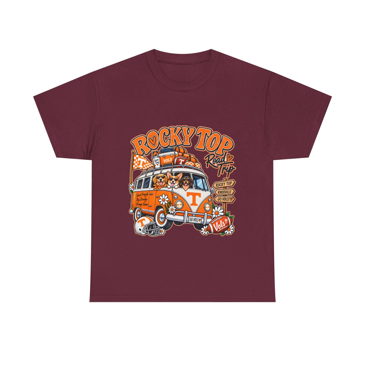 Rocky Top Road Trip T-Shirt — Vintage Tennessee Camper Van Tee