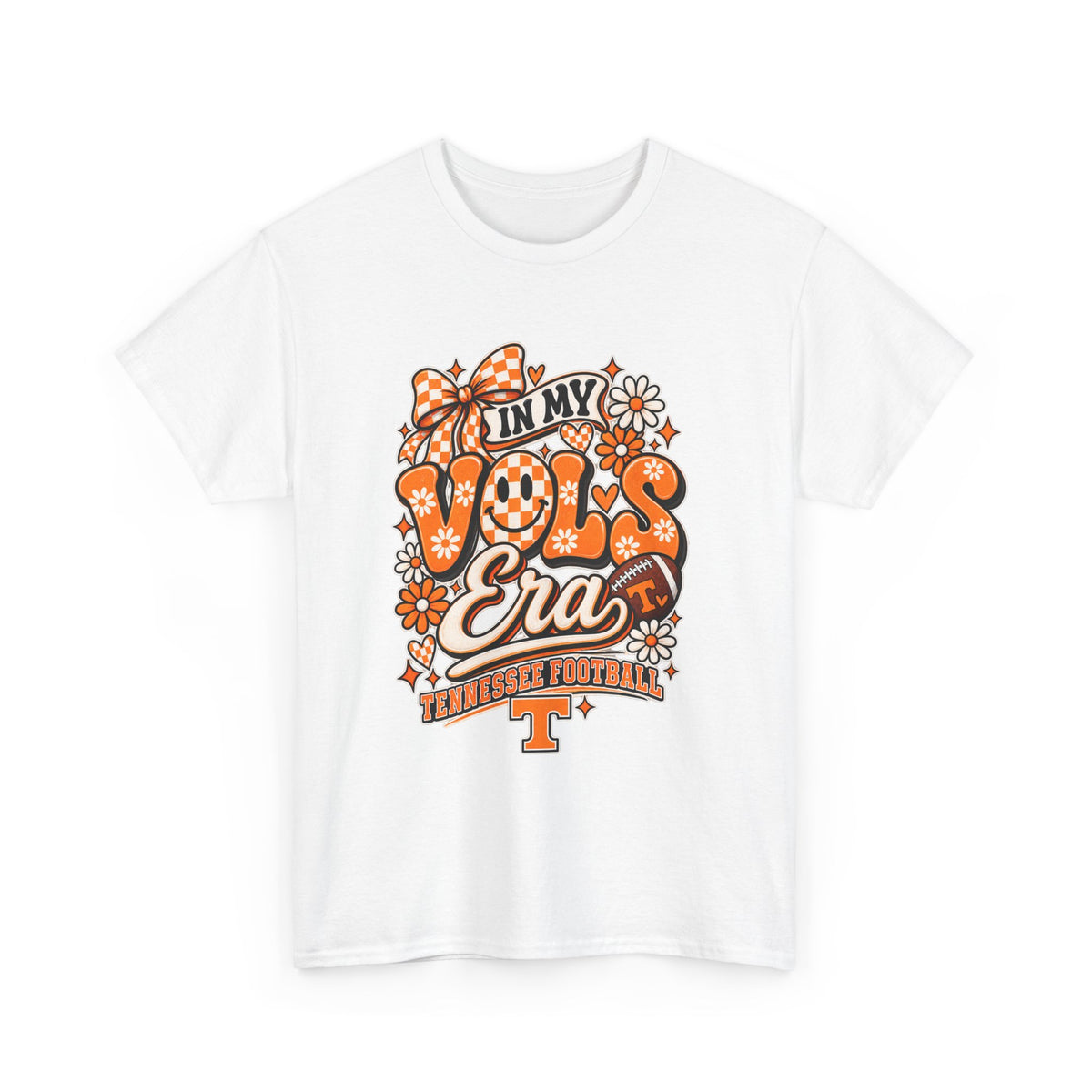 Vols Era T-Shirt — Tennessee Football Retro Floral Tee