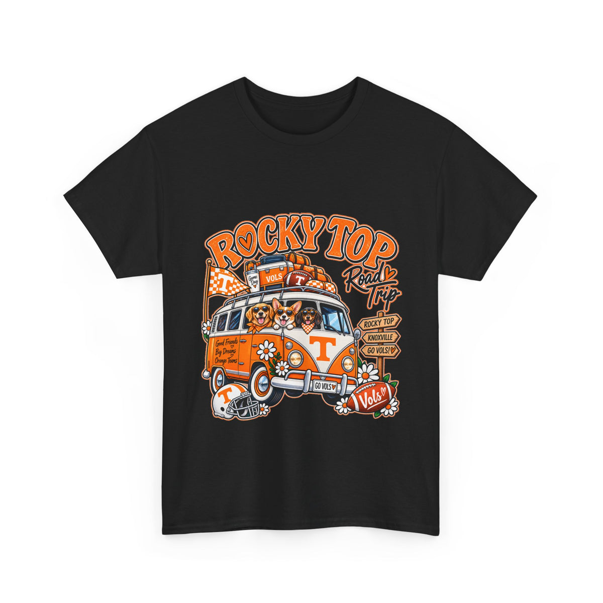 Rocky Top Road Trip T-Shirt — Vintage Tennessee Camper Van Tee