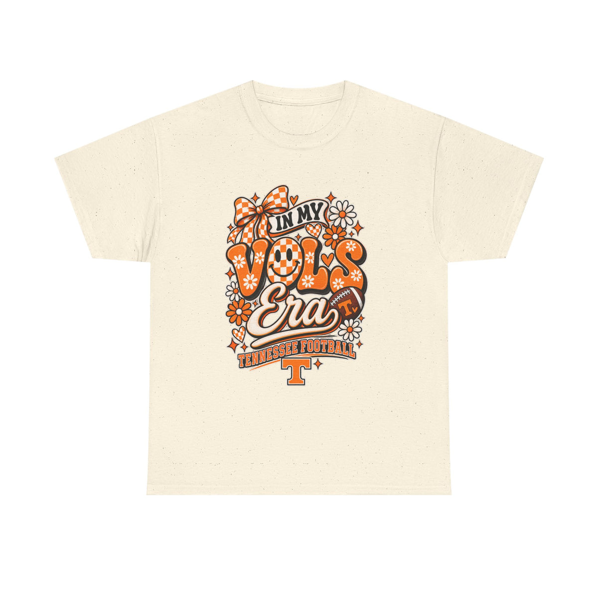 Vols Era T-Shirt — Tennessee Football Retro Floral Tee