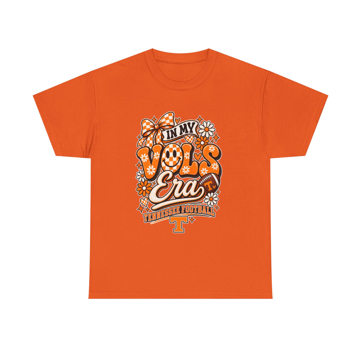 Vols Era T-Shirt — Tennessee Football Retro Floral Tee