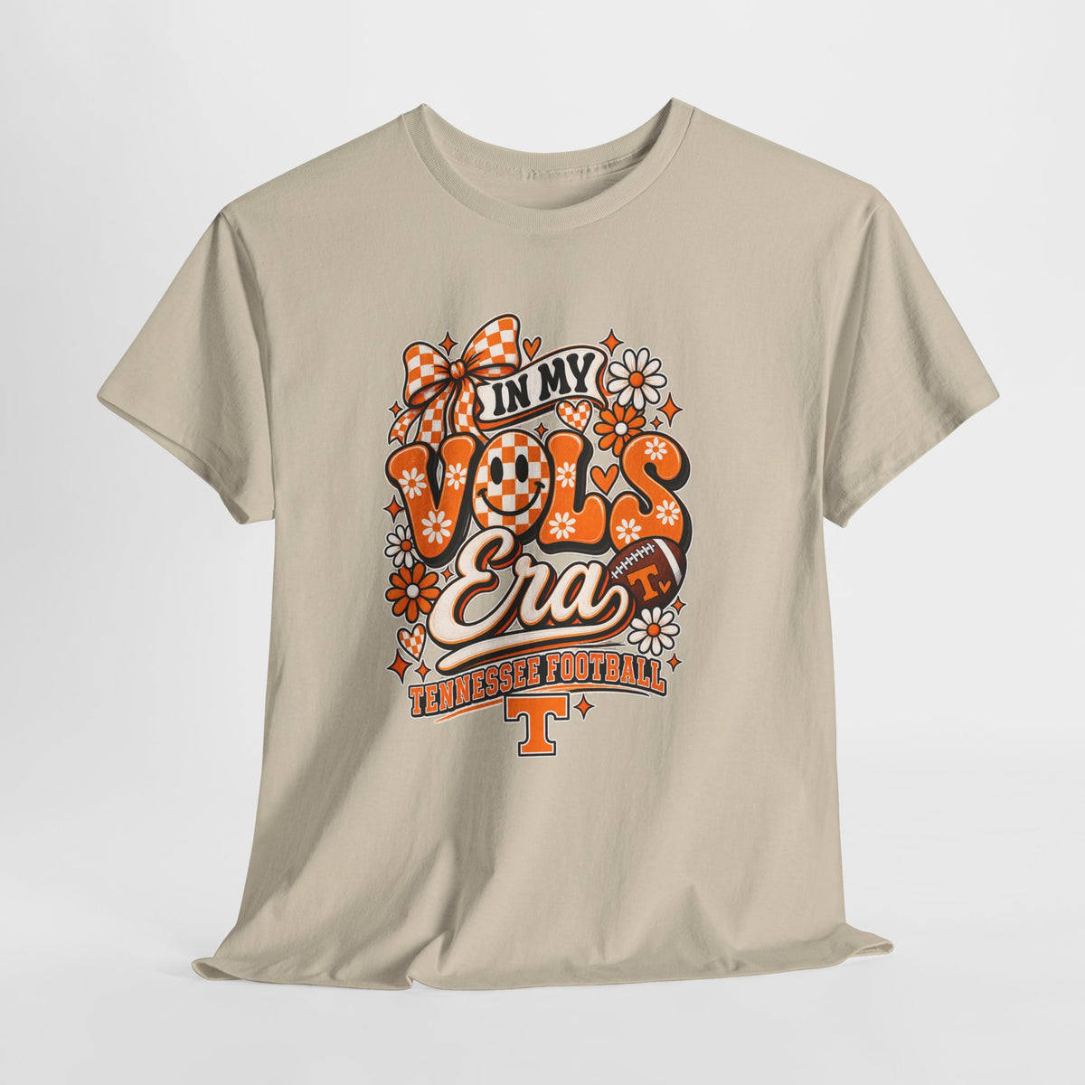 Vols Era T-Shirt — Tennessee Football Retro Floral Tee