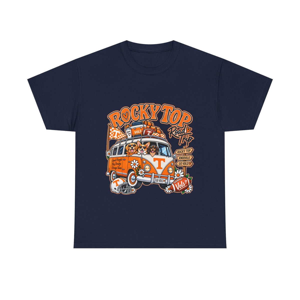 Rocky Top Road Trip T-Shirt — Vintage Tennessee Camper Van Tee