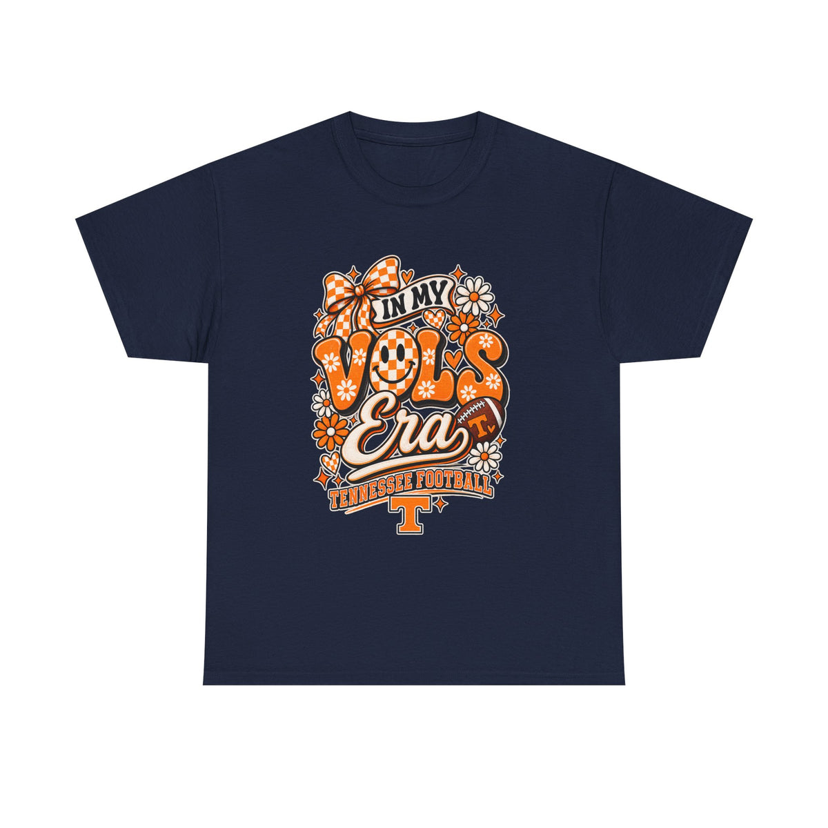 Vols Era T-Shirt — Tennessee Football Retro Floral Tee