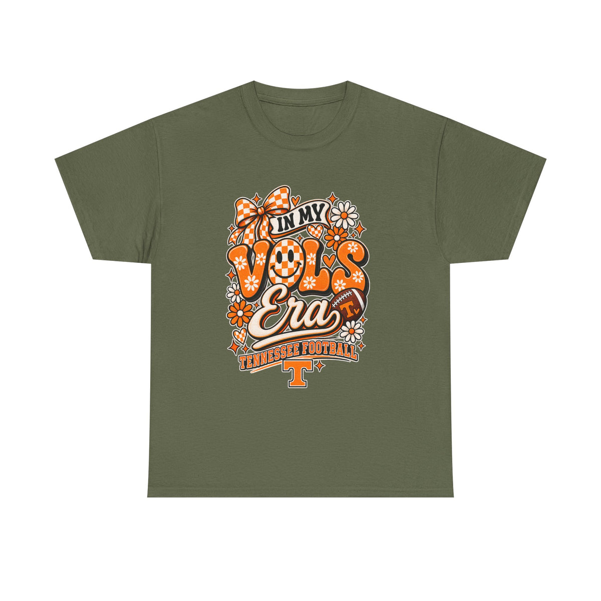 Vols Era T-Shirt — Tennessee Football Retro Floral Tee