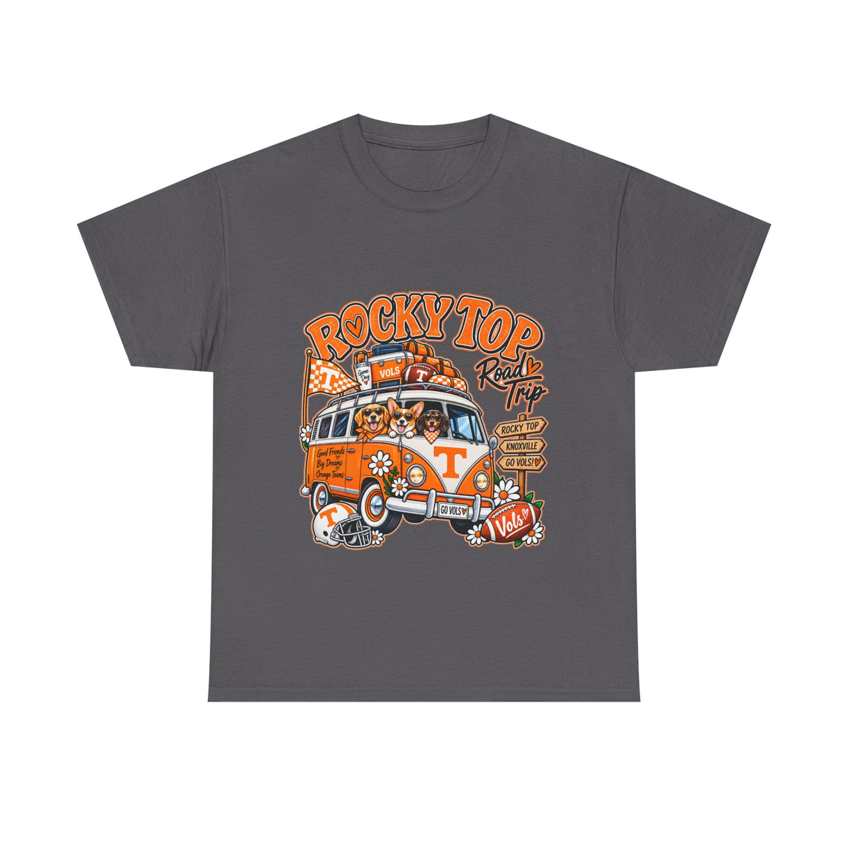 Rocky Top Road Trip T-Shirt — Vintage Tennessee Camper Van Tee