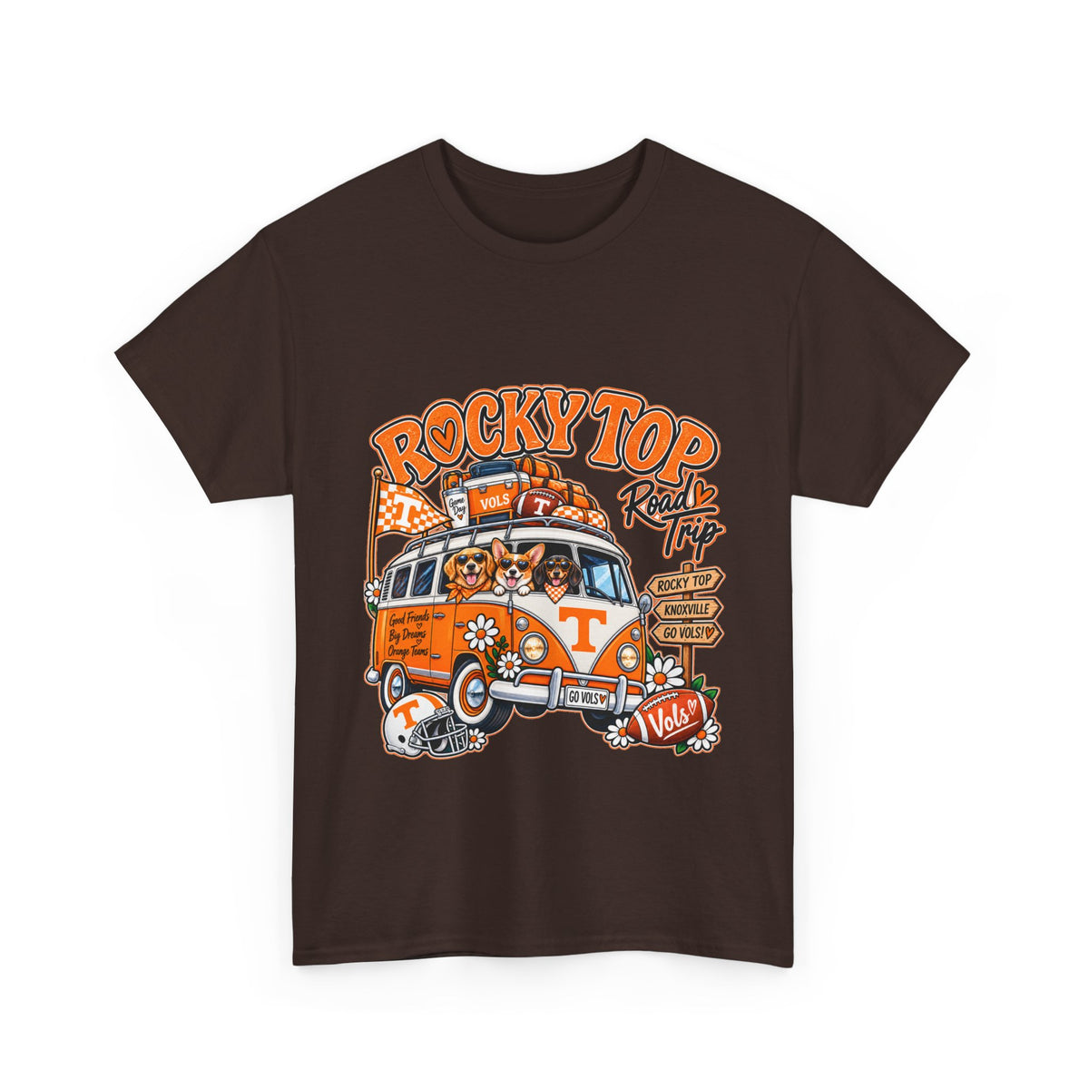 Rocky Top Road Trip T-Shirt — Vintage Tennessee Camper Van Tee