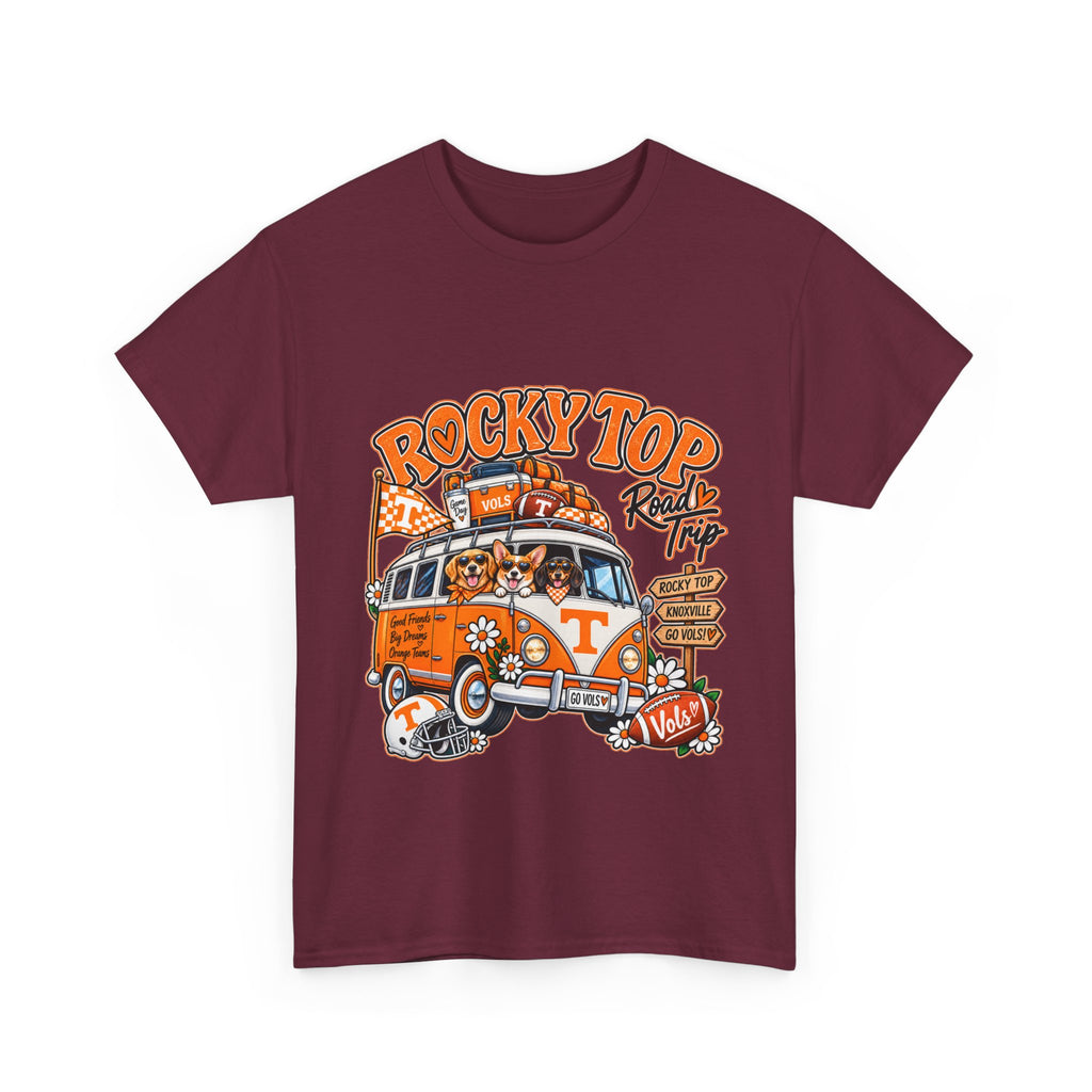 Rocky Top Road Trip T-Shirt — Vintage Tennessee Camper Van Tee