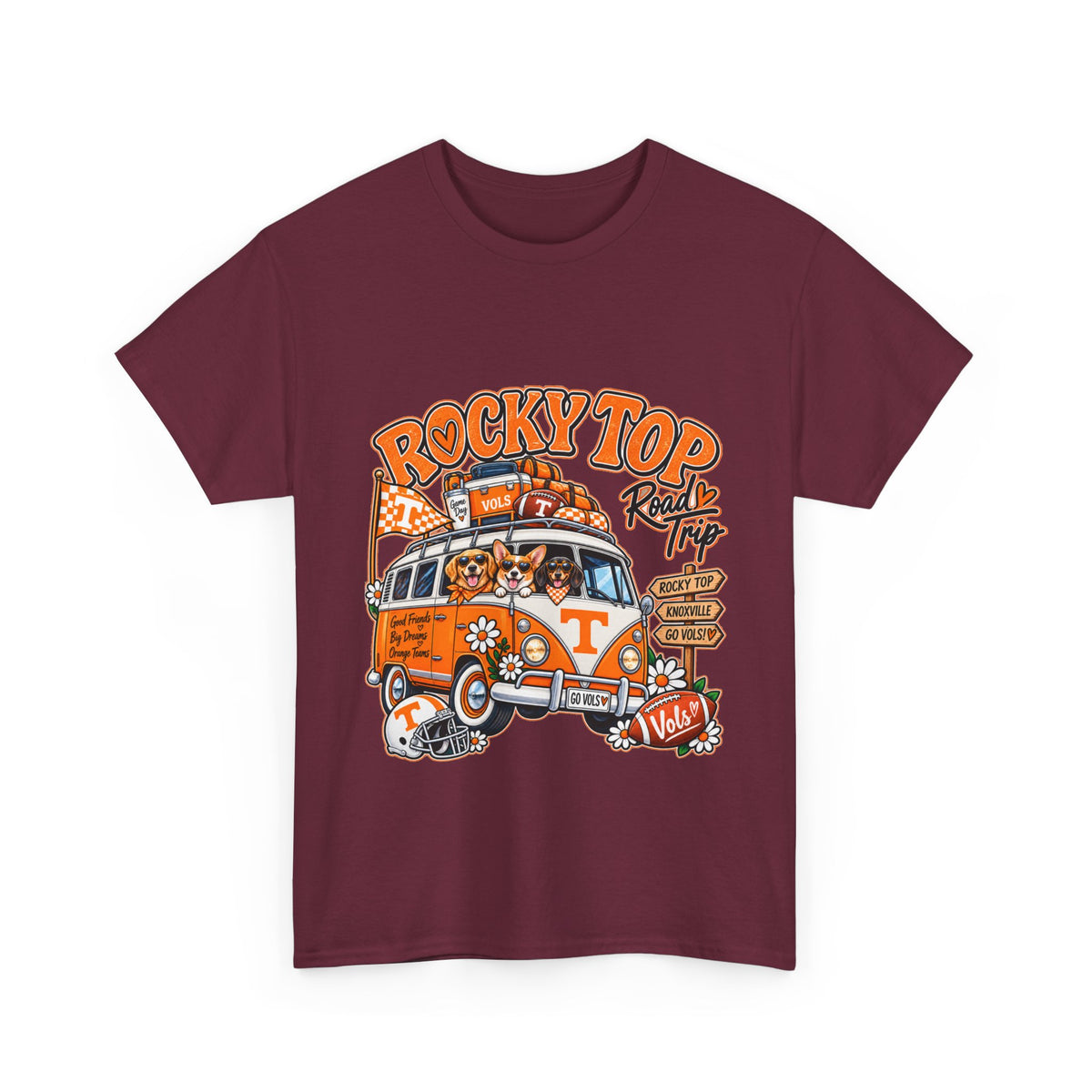 Rocky Top Road Trip T-Shirt — Vintage Tennessee Camper Van Tee