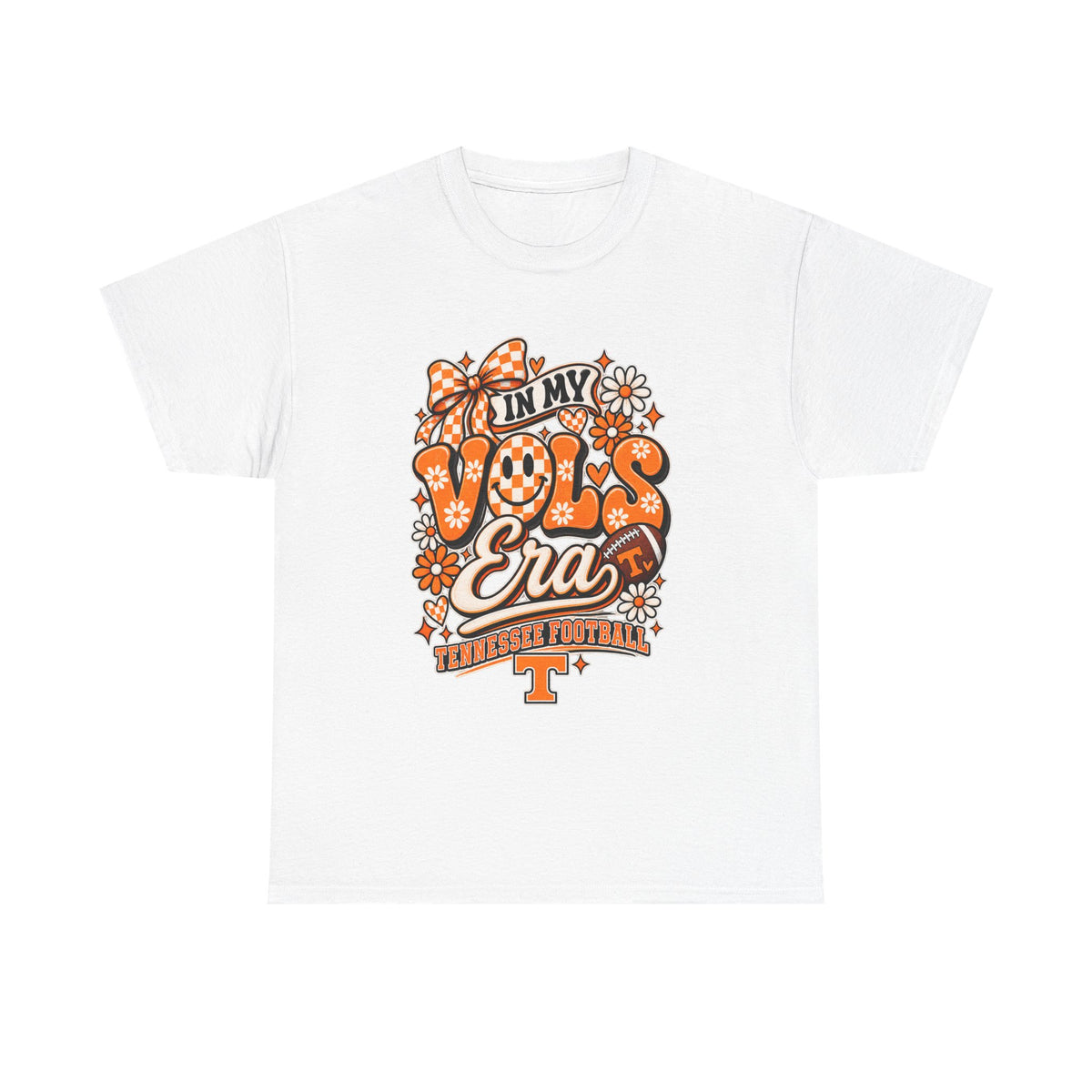 Vols Era T-Shirt — Tennessee Football Retro Floral Tee