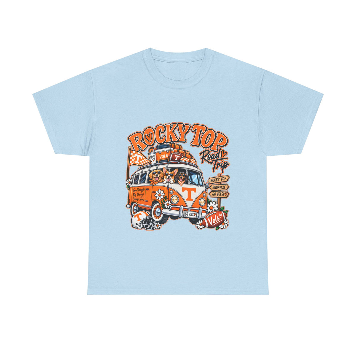 Rocky Top Road Trip T-Shirt — Vintage Tennessee Camper Van Tee