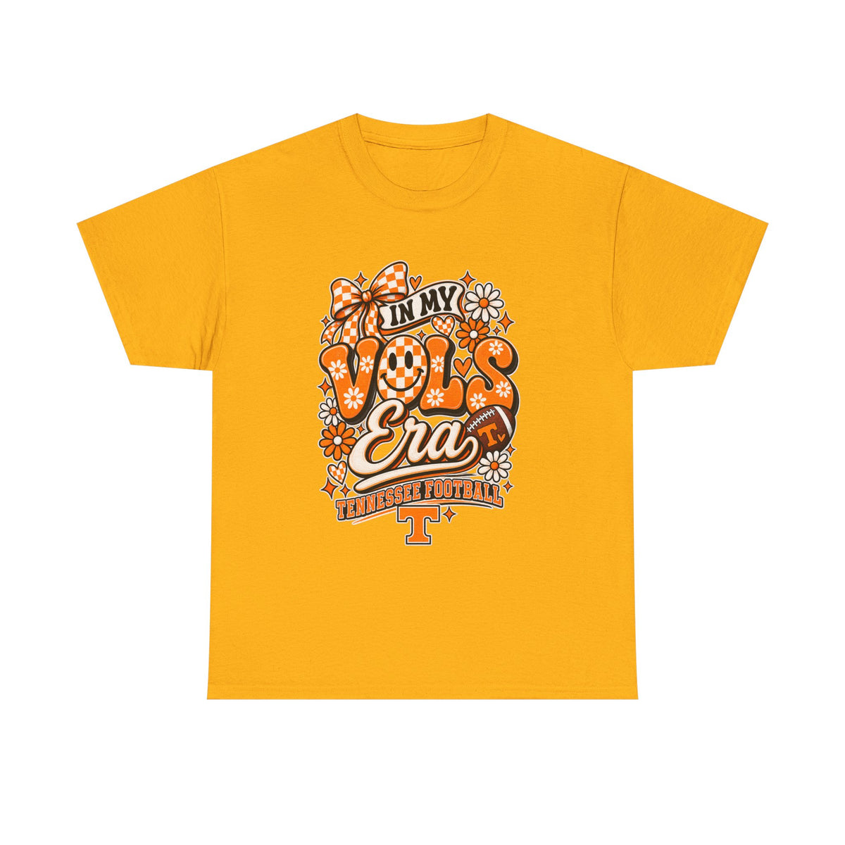 Vols Era T-Shirt — Tennessee Football Retro Floral Tee
