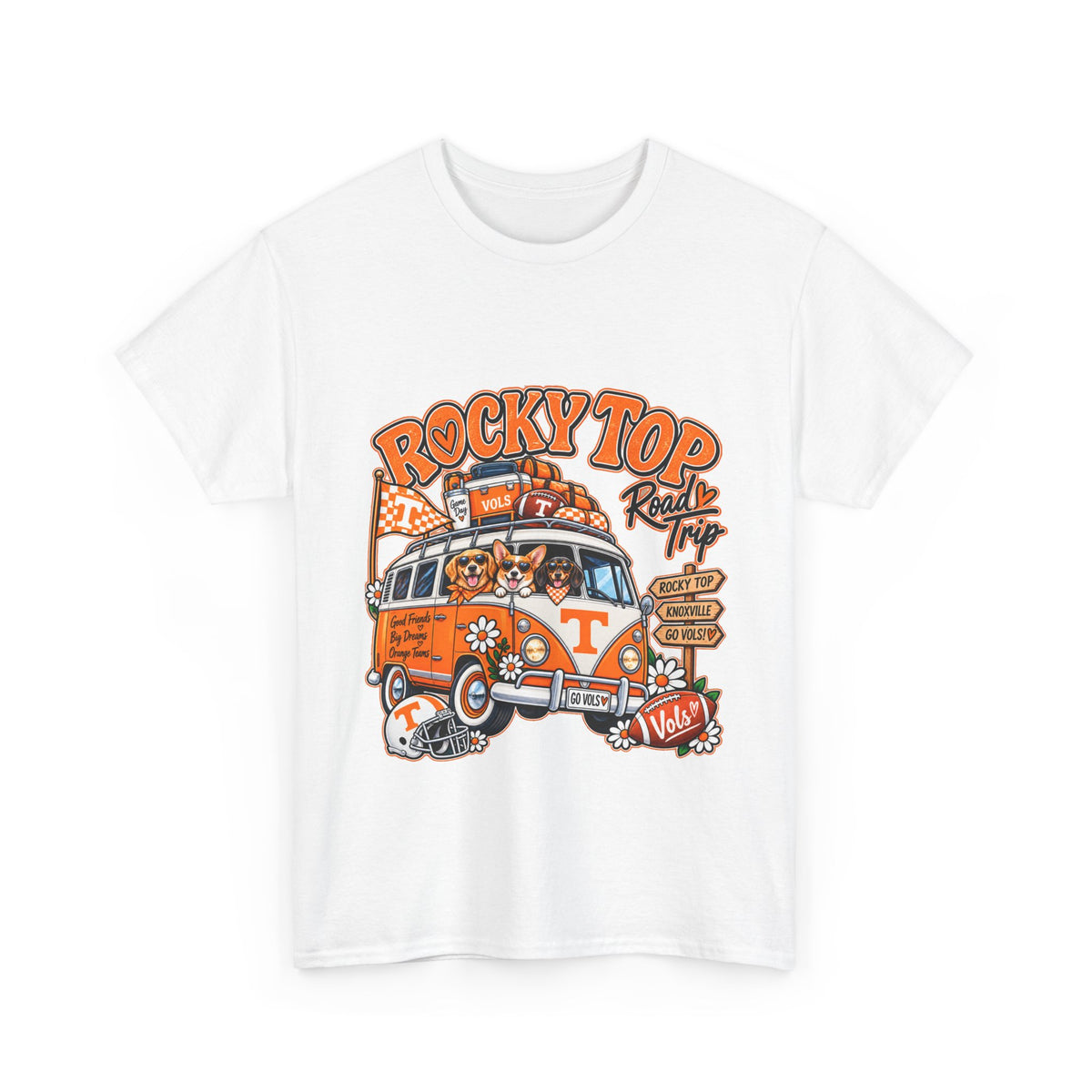 Rocky Top Road Trip T-Shirt — Vintage Tennessee Camper Van Tee