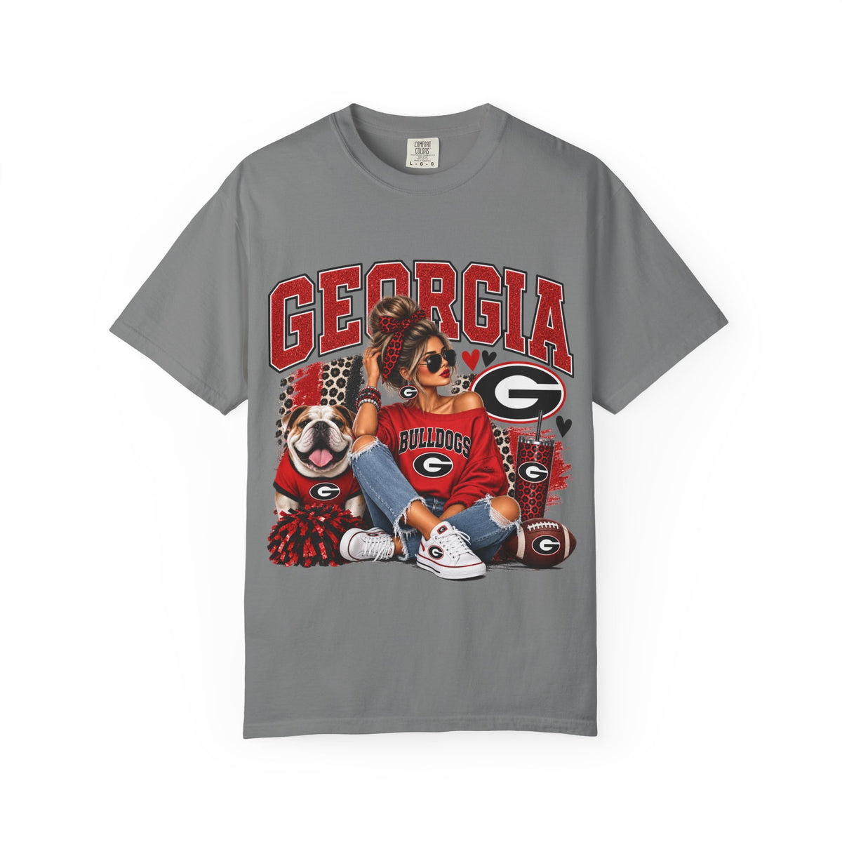 Bulldogs Dog Graphic T-Shirt