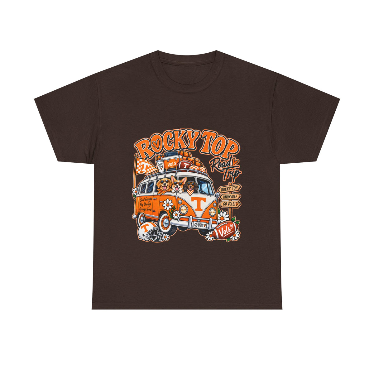 Rocky Top Road Trip T-Shirt — Vintage Tennessee Camper Van Tee