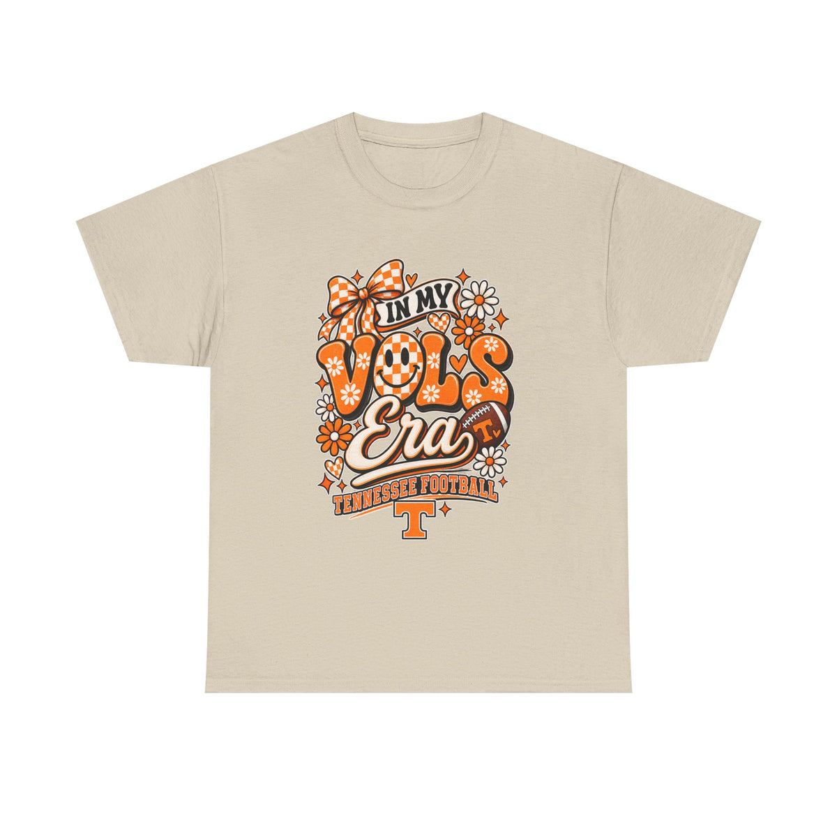 Vols Era T-Shirt — Tennessee Football Retro Floral Tee