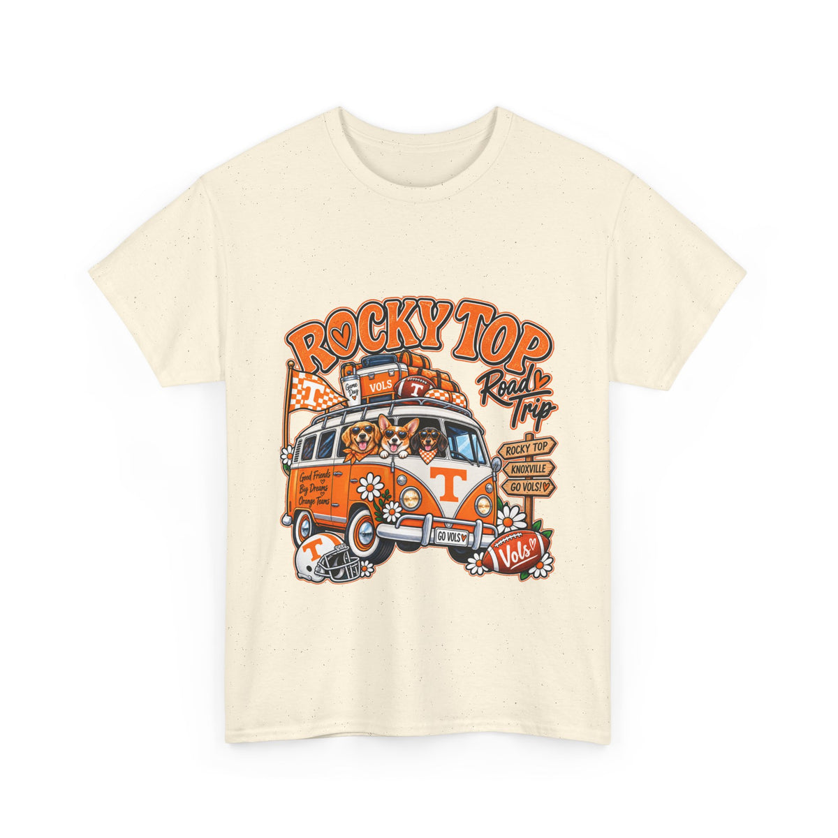 Rocky Top Road Trip T-Shirt — Vintage Tennessee Camper Van Tee