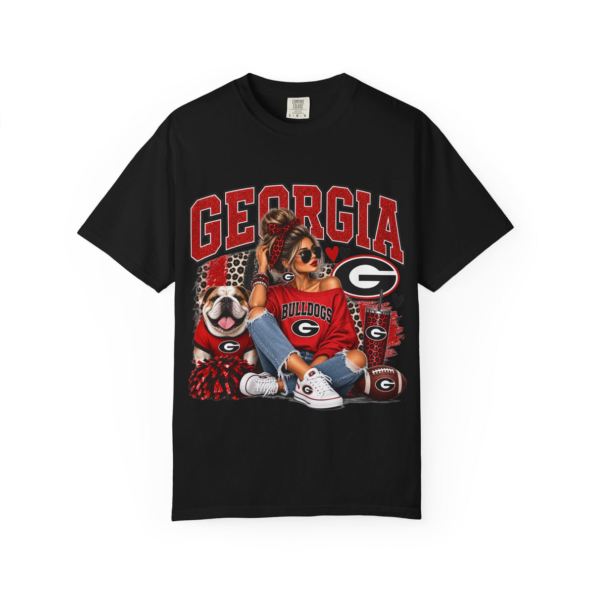 Bulldogs Dog Graphic T-Shirt