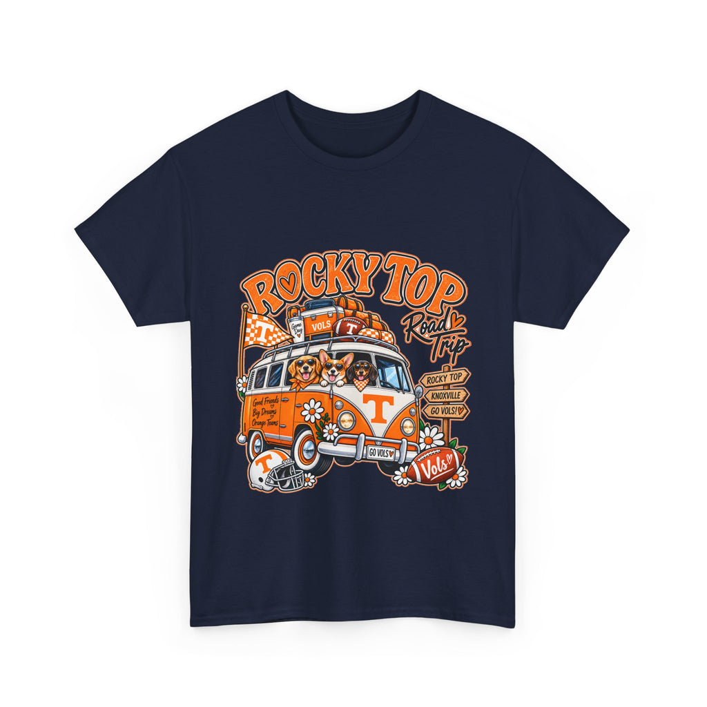 Rocky Top Road Trip T-Shirt — Vintage Tennessee Camper Van Tee