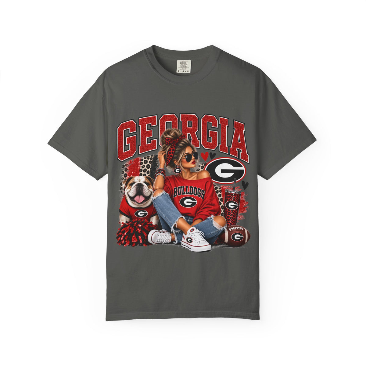 Bulldogs Dog Graphic T-Shirt