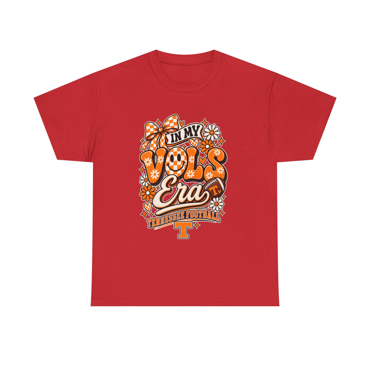 Vols Era T-Shirt — Tennessee Football Retro Floral Tee