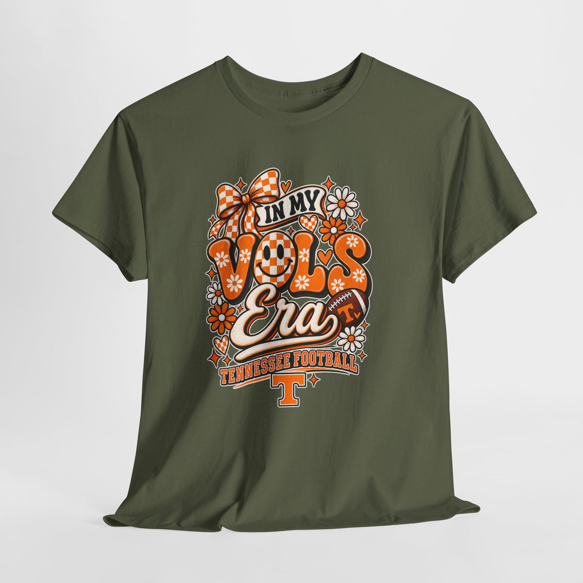 Vols Era T-Shirt — Tennessee Football Retro Floral Tee