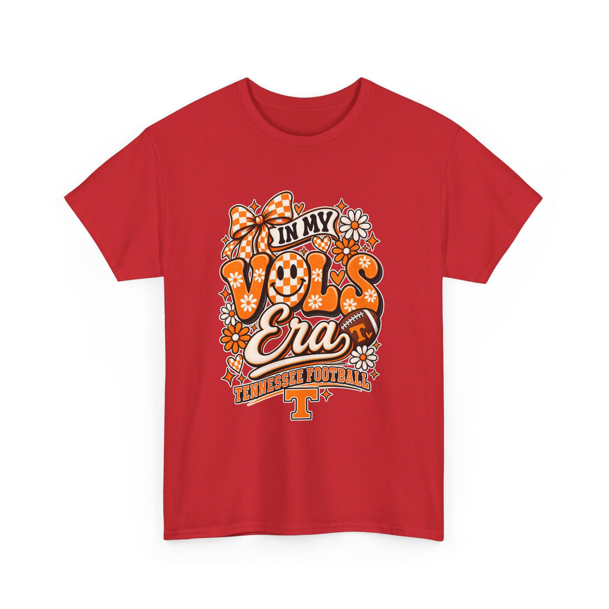 Vols Era T-Shirt — Tennessee Football Retro Floral Tee